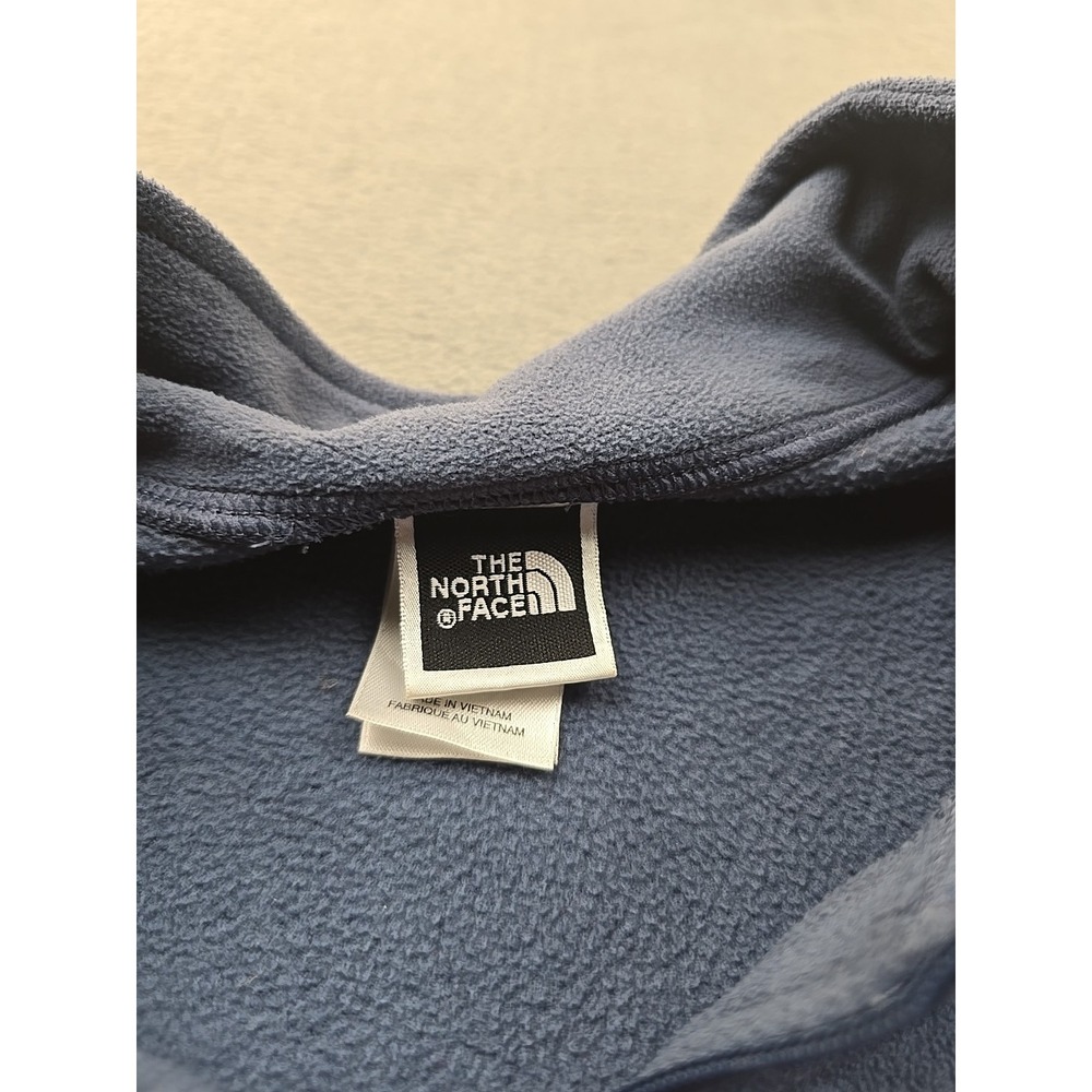 The North Face TKA 100 Fleece Pullover Sweater Men's L‎ Blue 1/4 Zip Lightweight - Picture 9 of 11